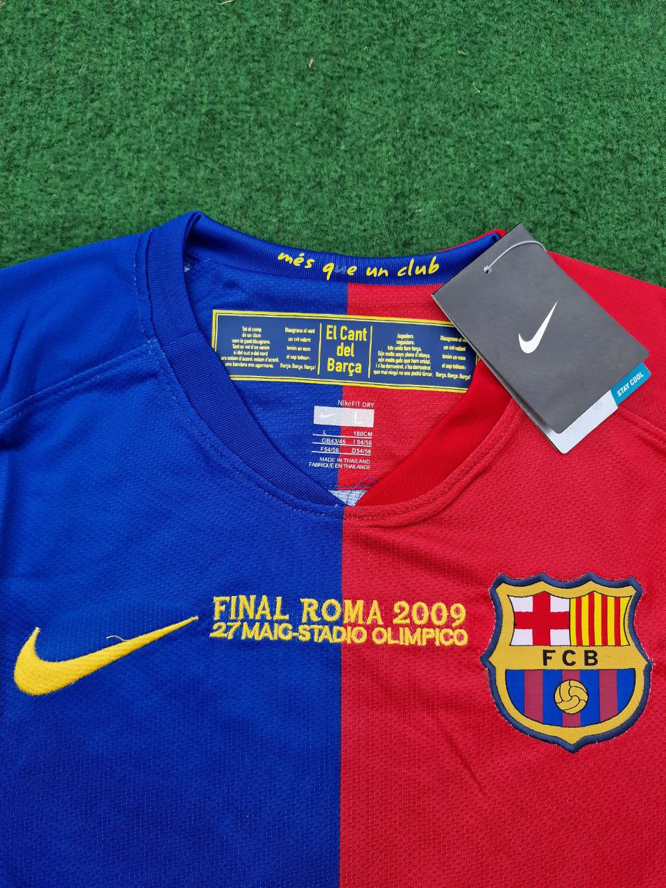 Lionel Messi Barcelona 2009 Rome Champions League Final Retro Jersey
