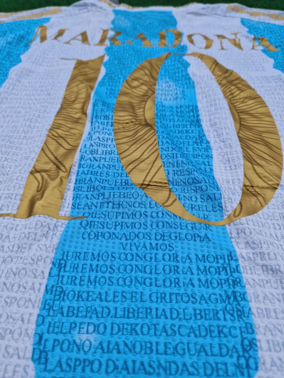 Diego Maradona Argentina Anniversary Commemorative Jersey